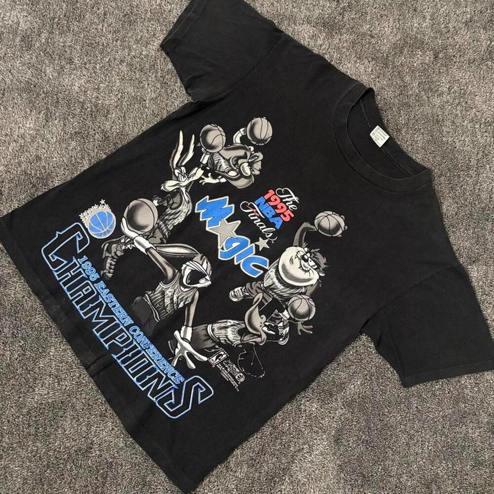 Vintage Changes NBA Finals Orlando Magic 1995 Looney Tunes T-Shirt - Size XL